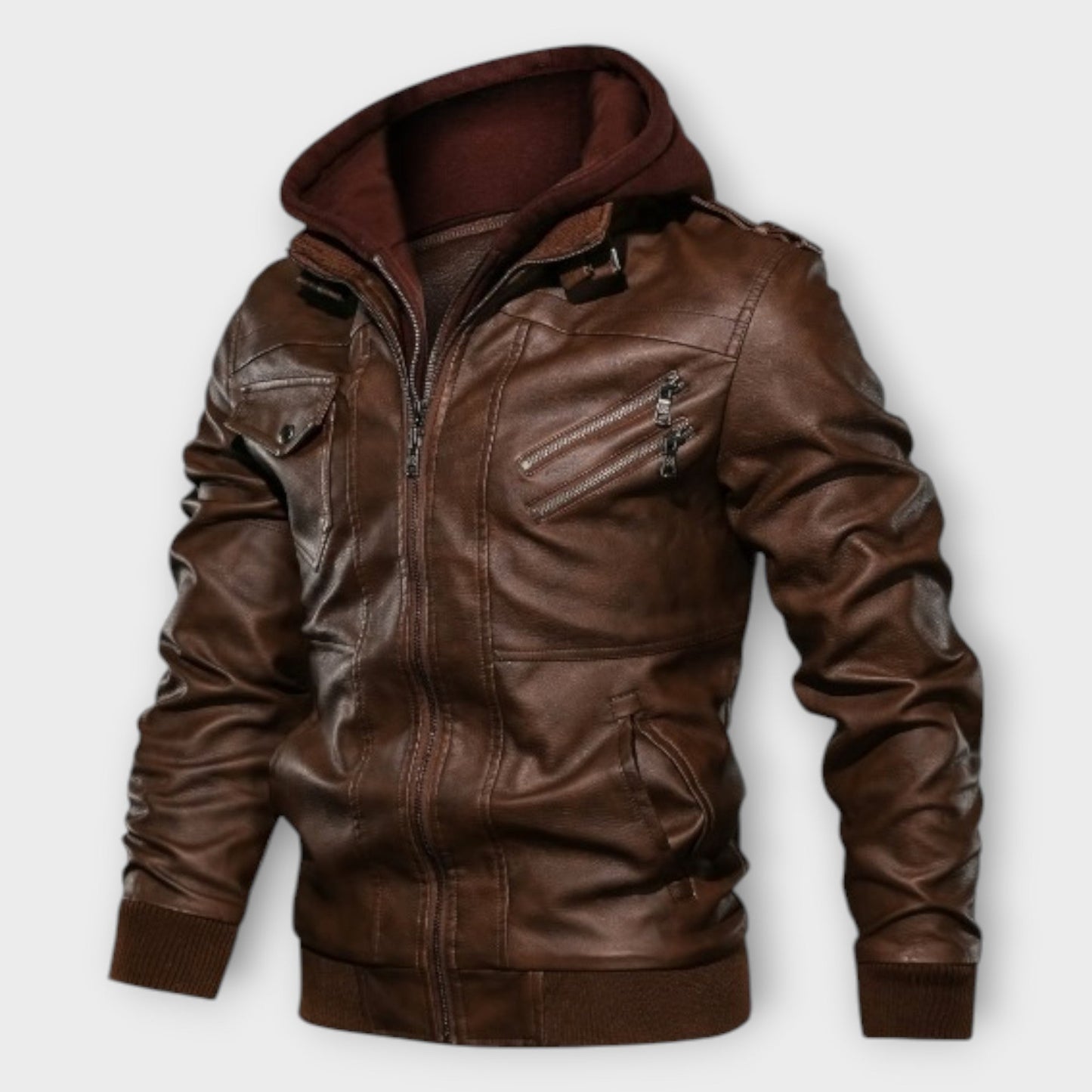 Leon Warm Leather Winter Jacket