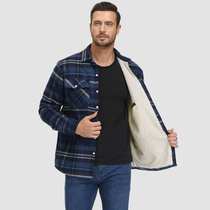 Klaus Lined Plaid Shirt Jacket