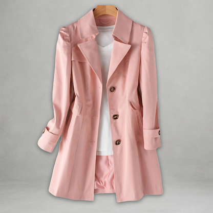 Daniela Linen Trench Coat