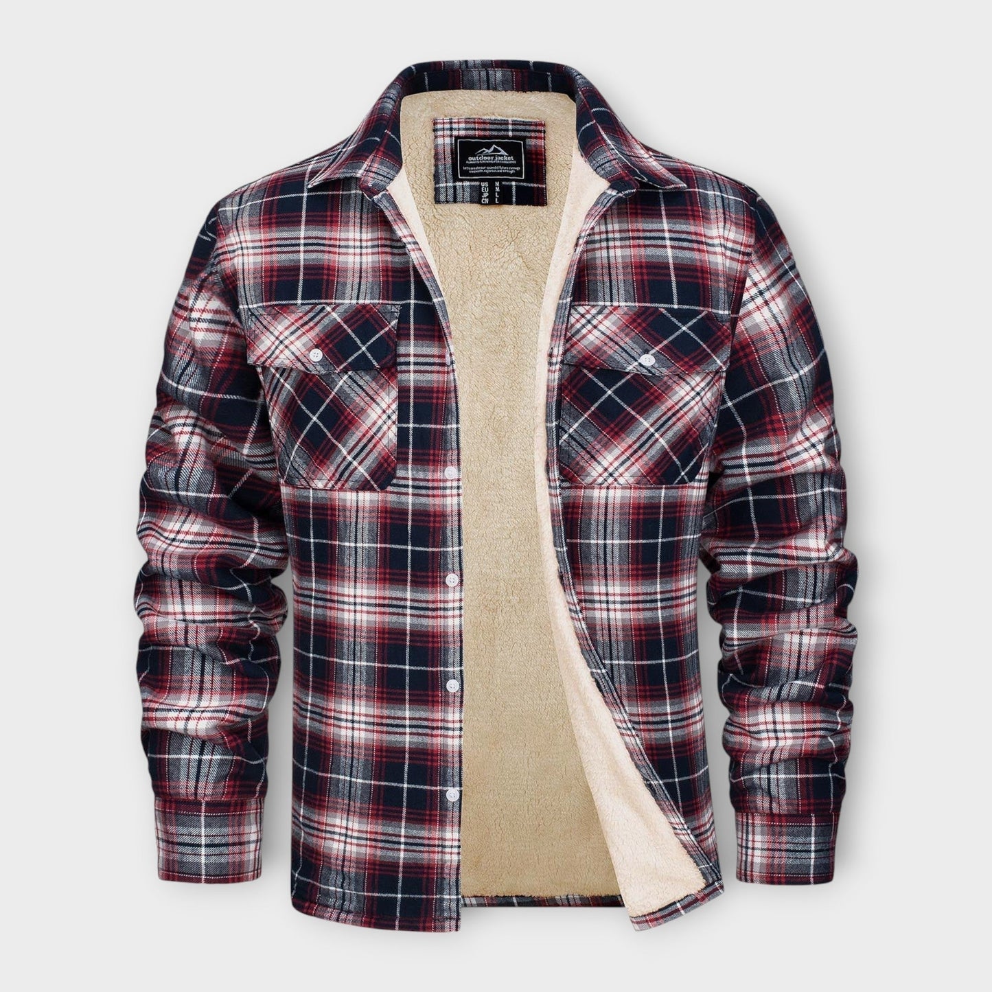Klaus Lined Plaid Shirt Jacket