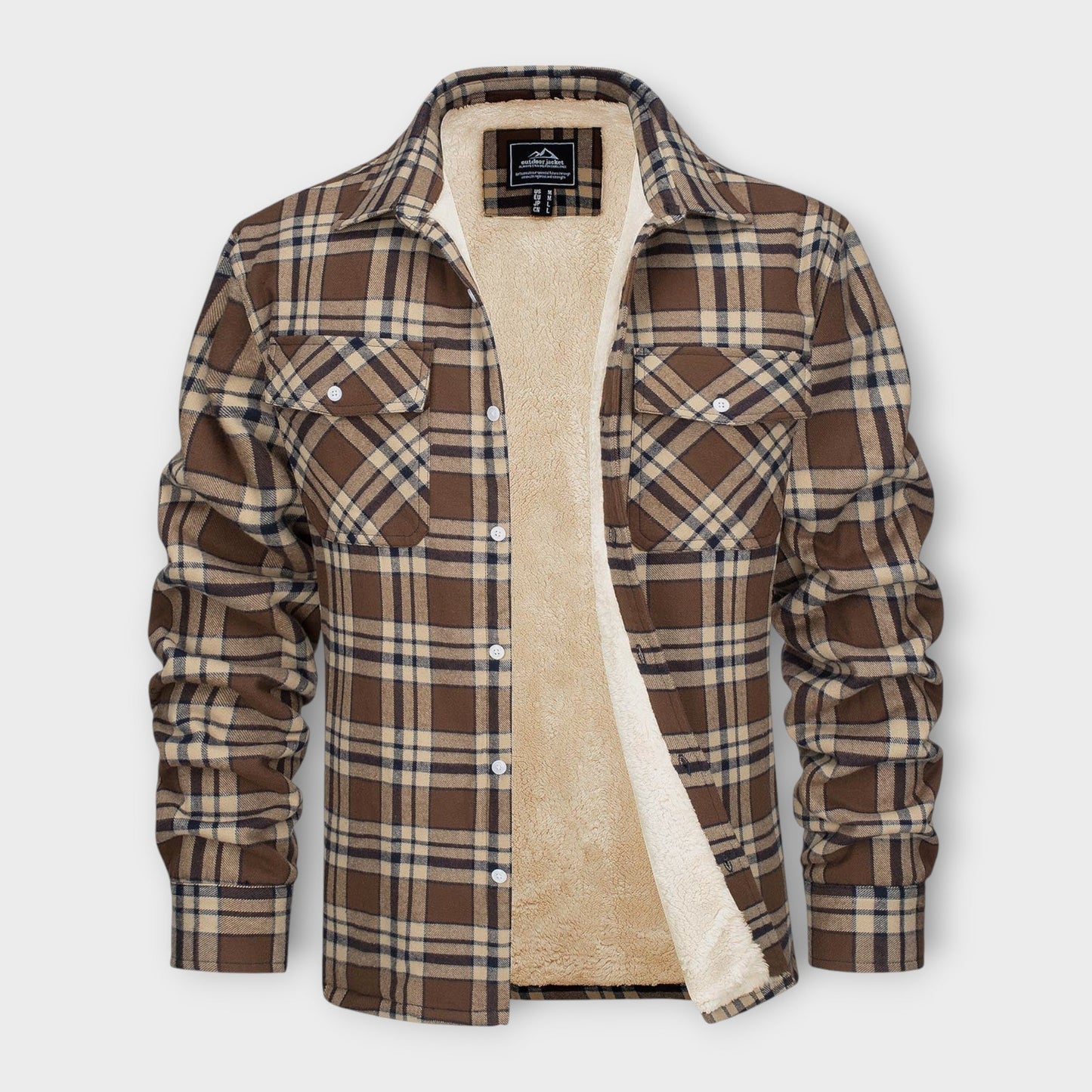 Klaus Lined Plaid Shirt Jacket