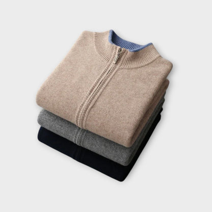 Levin Soft Cashmere Zip Jacket