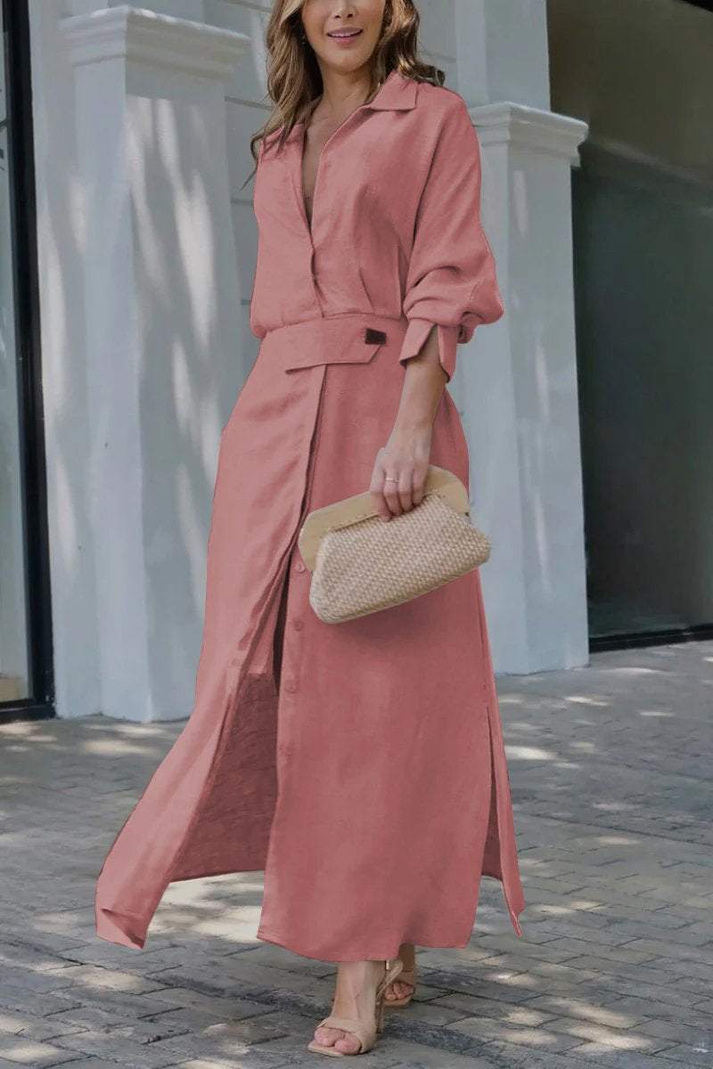Jeanette Maxi Dress with V-Neckline