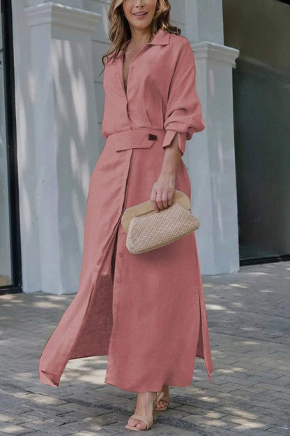 Jeanette Maxi Dress with V-Neckline