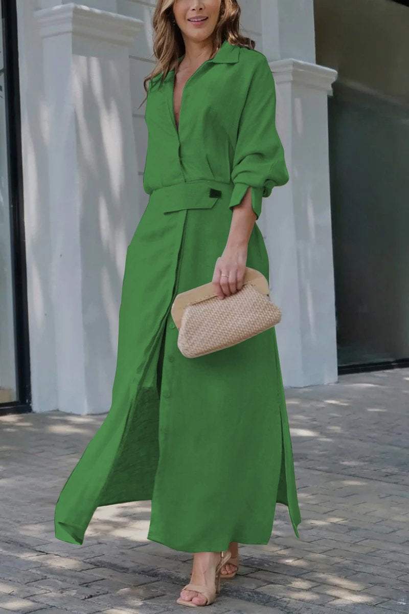 Jeanette Maxi Dress with V-Neckline