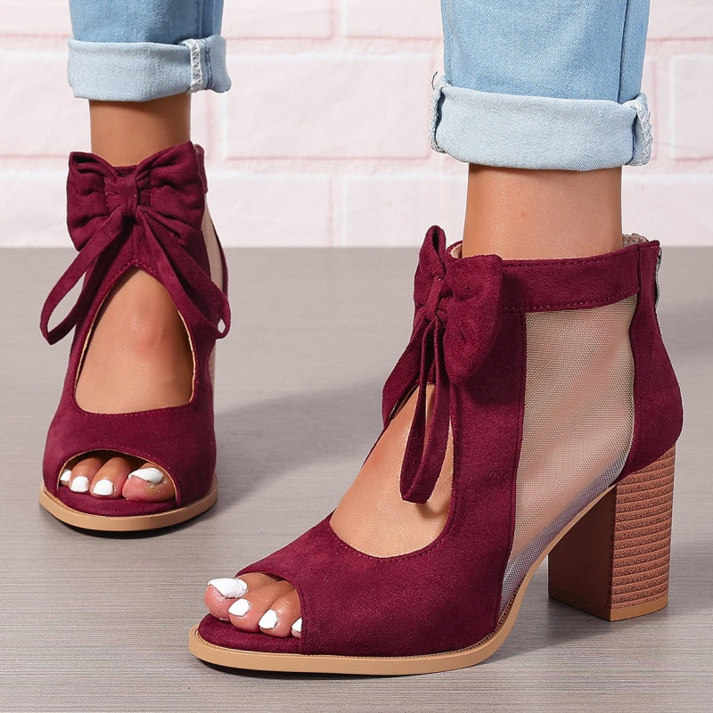 Rachele - Bow-Charmed Orthopedic Heels