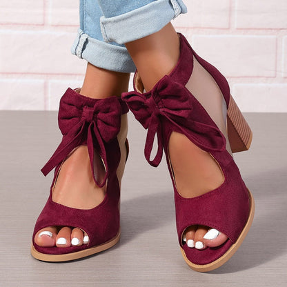 Rachele - Bow-Charmed Orthopedic Heels