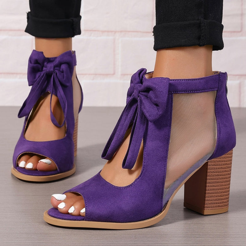 Rachele - Bow-Charmed Orthopedic Heels