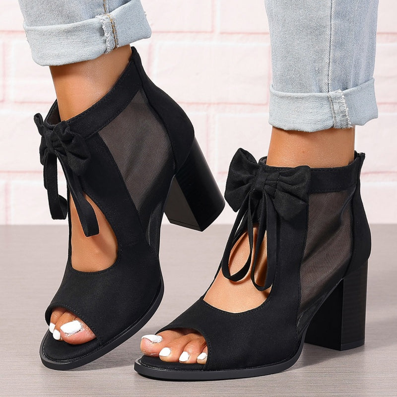 Rachele - Bow-Charmed Orthopedic Heels